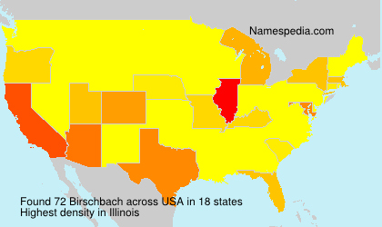Surname Birschbach in USA Surname Birschbach in USA