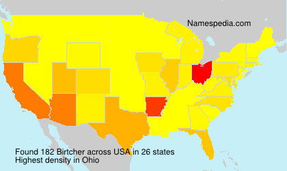 Surname Birtcher in USA Surname Birtcher in USA