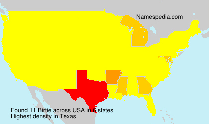 Surname Birtie in USA Surname Birtie in USA