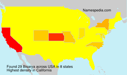 Surname Bisarya in USA Surname Bisarya in USA