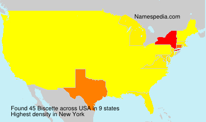 Surname Biscette in USA Surname Biscette in USA