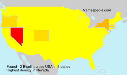 Surname Biselli in USA Surname Biselli in USA