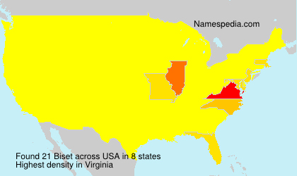 Surname Biset in USA Surname Biset in USA