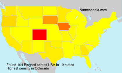 Surname Bisgard in USA Surname Bisgard in USA