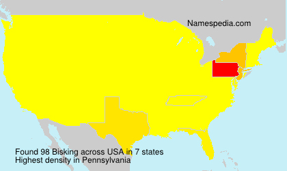 Surname Bisking in USA Surname Bisking in USA