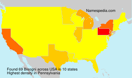 Surname Bisogni in USA Surname Bisogni in USA