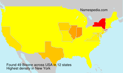Surname Bisone in USA Surname Bisone in USA