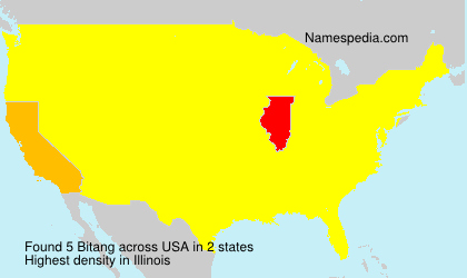 Surname Bitang in USA Surname Bitang in USA