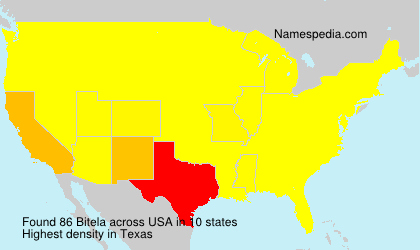 Surname Bitela in USA Surname Bitela in USA