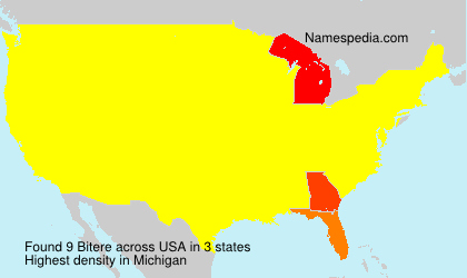 Surname Bitere in USA Surname Bitere in USA