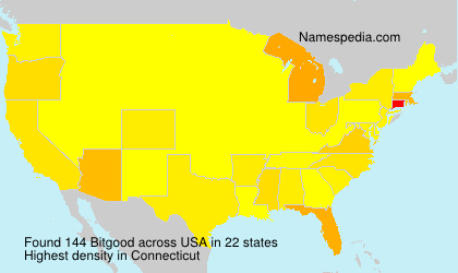 Surname Bitgood in USA Surname Bitgood in USA
