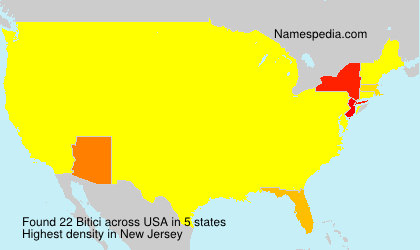 Surname Bitici in USA Surname Bitici in USA
