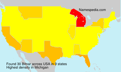 Surname Bitnar in USA Surname Bitnar in USA