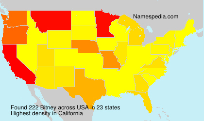 Surname Bitney in USA Surname Bitney in USA