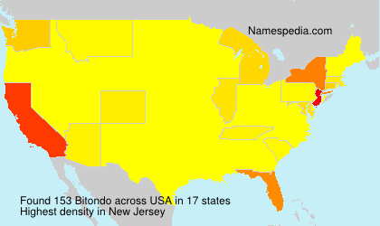 Surname Bitondo in USA Surname Bitondo in USA