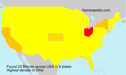 Surname Bitonte in USA Surname Bitonte in USA