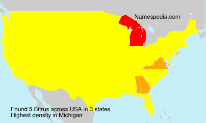 Surname Bitrus in USA Surname Bitrus in USA