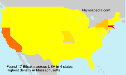 Surname Bitsakis in USA Surname Bitsakis in USA