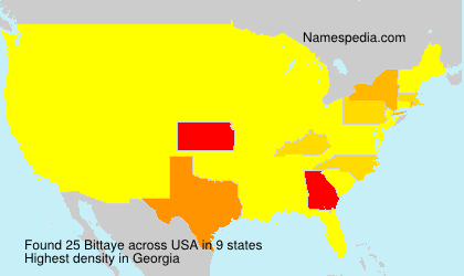 Surname Bittaye in USA Surname Bittaye in USA