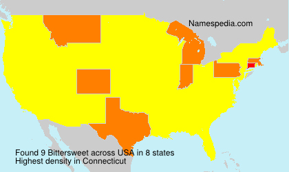 Surname Bittersweet in USA Surname Bittersweet in USA