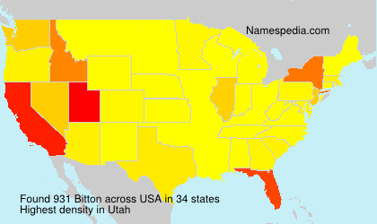 Surname Bitton in USA Surname Bitton in USA