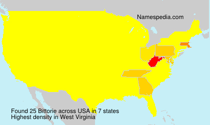 Surname Bittorie in USA Surname Bittorie in USA