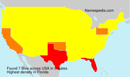 Surname Bive in USA Surname Bive in USA