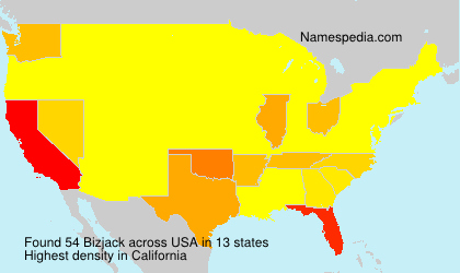 Surname Bizjack in USA Surname Bizjack in USA