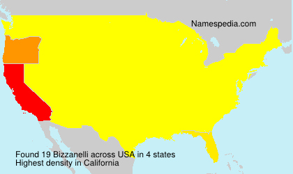 Surname Bizzanelli in USA Surname Bizzanelli in USA