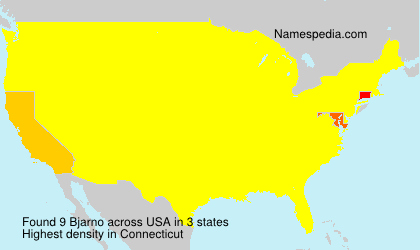 Surname Bjarno in USA Surname Bjarno in USA