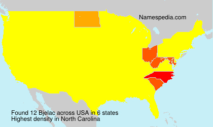Surname Bjelac in USA Surname Bjelac in USA