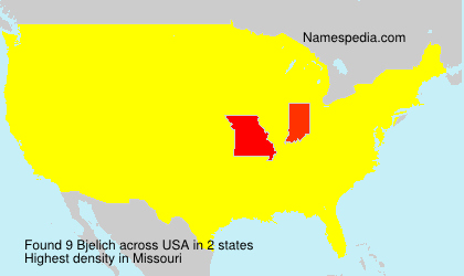 Surname Bjelich in USA Surname Bjelich in USA