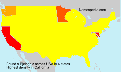 Surname Bjelogrlic in USA Surname Bjelogrlic in USA