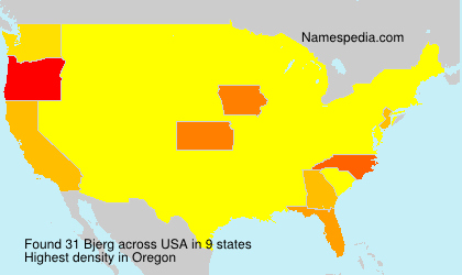 Surname Bjerg in USA Surname Bjerg in USA