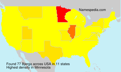 Surname Bjerga in USA Surname Bjerga in USA