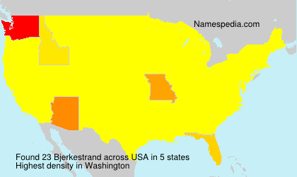 Surname Bjerkestrand in USA Surname Bjerkestrand in USA