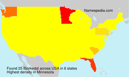Surname Bjorkedal in USA Surname Bjorkedal in USA