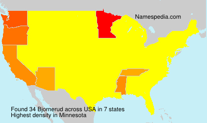 Surname Bjornerud in USA Surname Bjornerud in USA