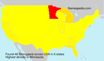 Surname Bjorngaard in USA Surname Bjorngaard in USA