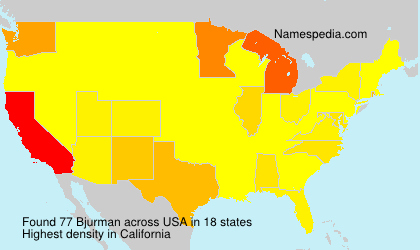 Surname Bjurman in USA