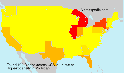 Surname Blacha in USA