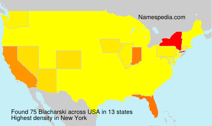 Surname Blacharski in USA