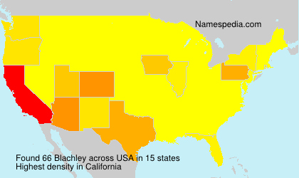 Surname Blachley in USA