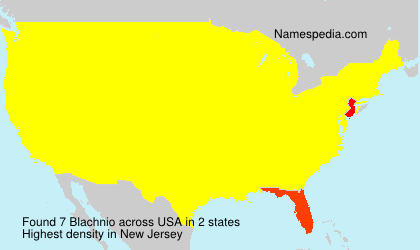 Surname Blachnio in USA