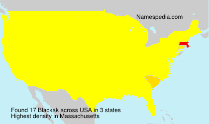 Surname Blackak in USA Surname Blackak in USA