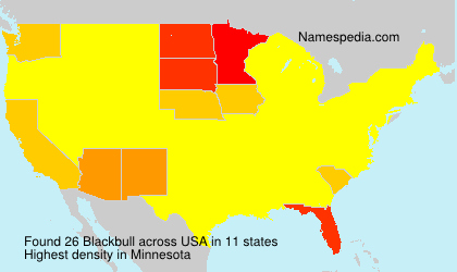 Surname Blackbull in USA