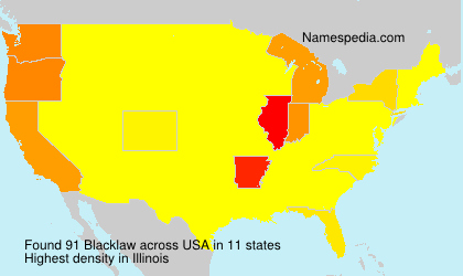 Surname Blacklaw in USA