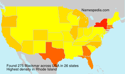 Surname Blackmar in USA Surname Blackmar in USA