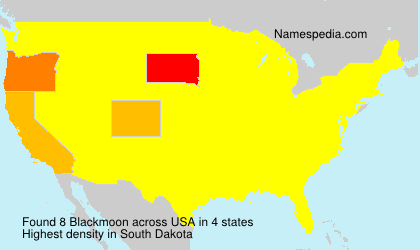 Surname Blackmoon in USA Surname Blackmoon in USA