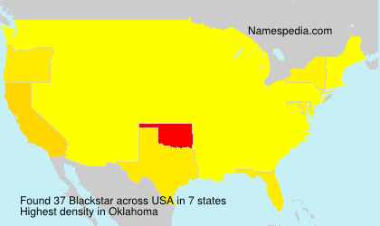 Surname Blackstar in USA Surname Blackstar in USA